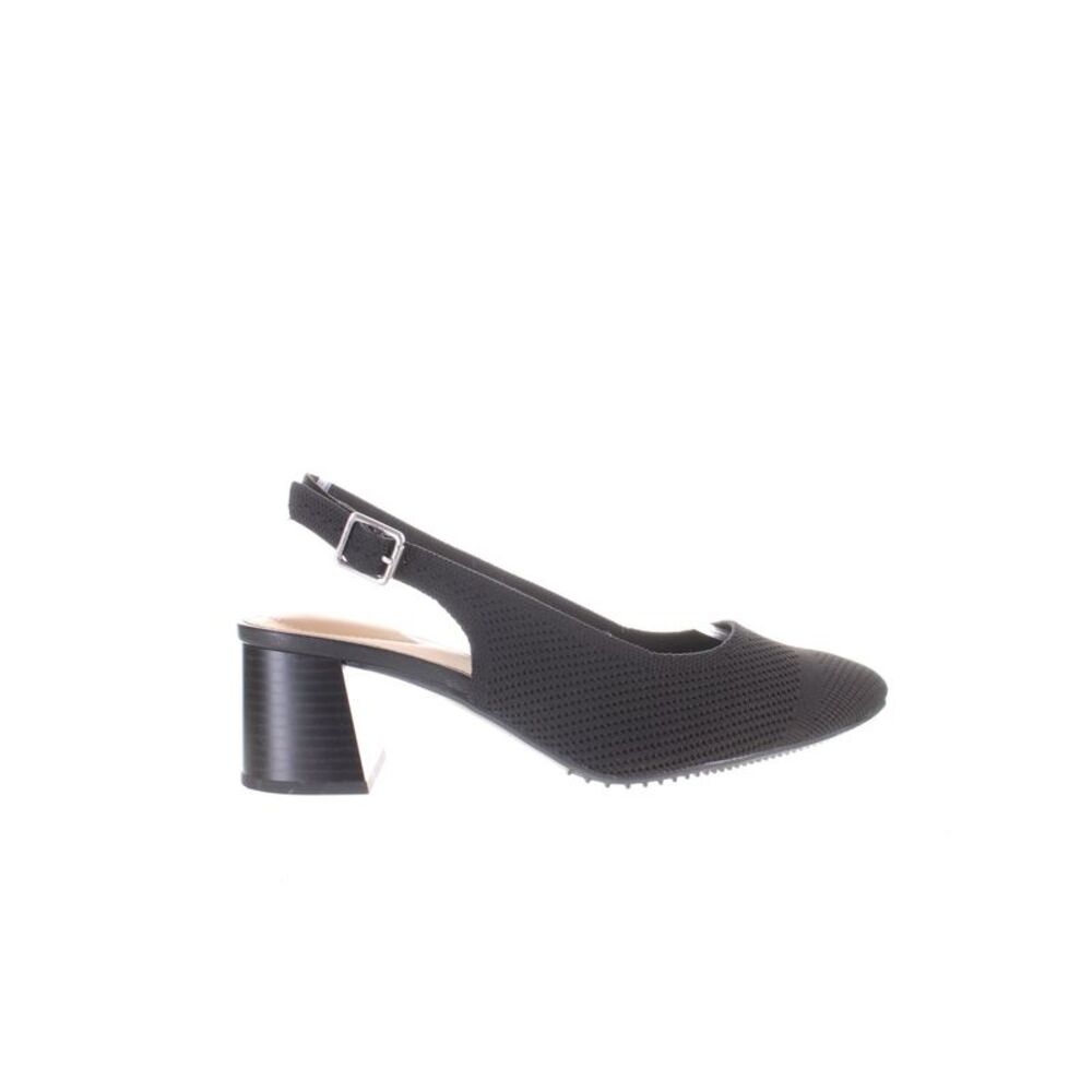 Hush Puppies Black Slingback Kitten Heels